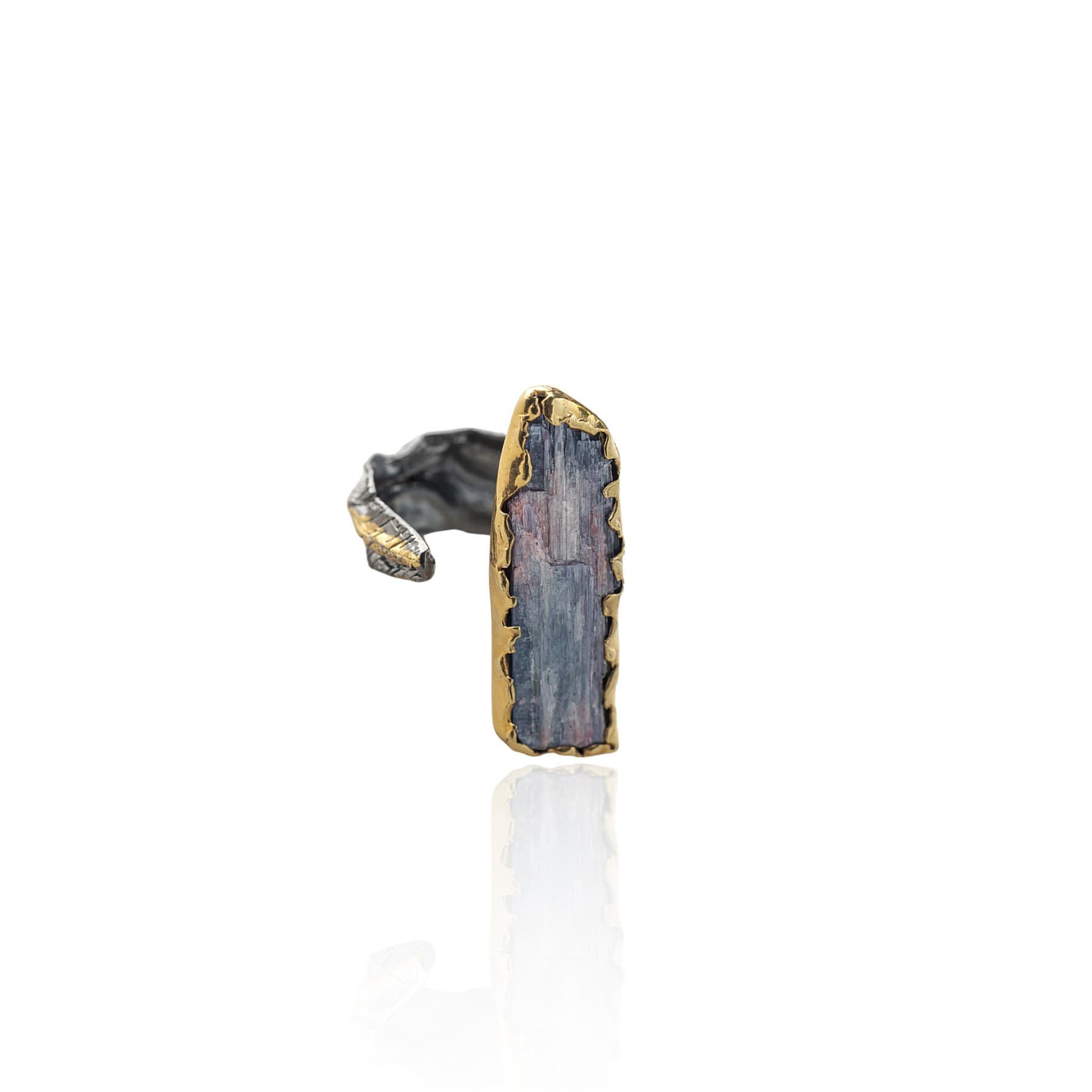 Rhea Kyanite Ring — handmade by Deniz Ar Studio, view 1