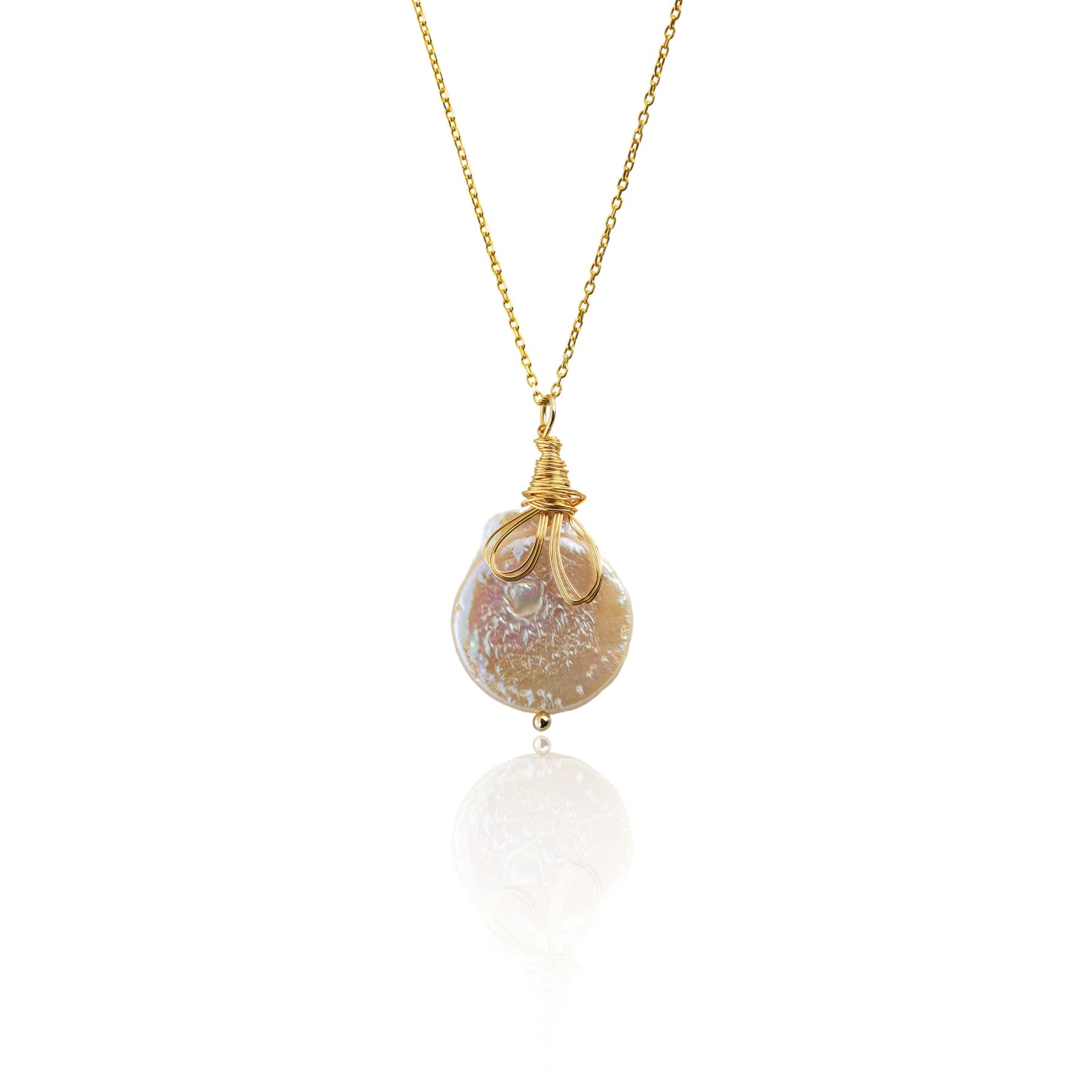 Alexis Pearl Necklace — handmade by Deniz Ar Studio, view 1