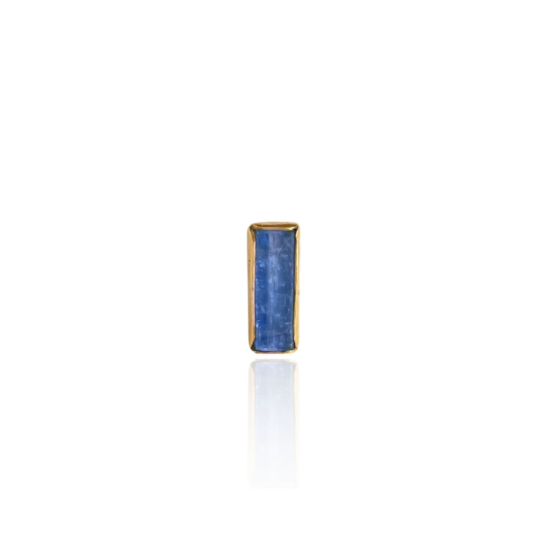Mâhi Kyanite Stud Earrings — handmade by Deniz Ar Studio, view 1